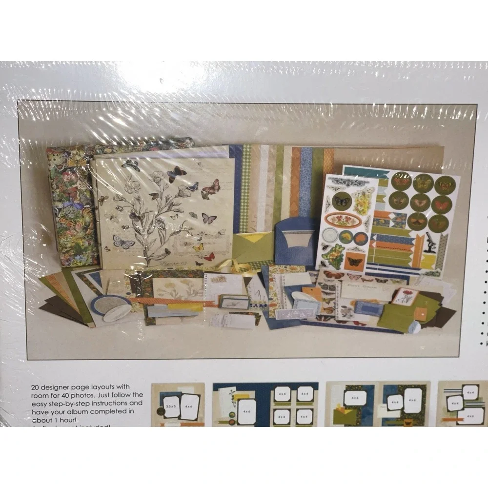 Field of Notes Scrapbook Album Kit New New Sealed